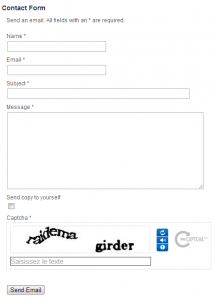 formulaire captcha